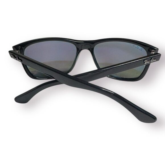 Ray-Ban RB4184‎ Wayfarer Black Polarized G-15 Grey/Green Sunglass 601/9A - Picture 10 of 12